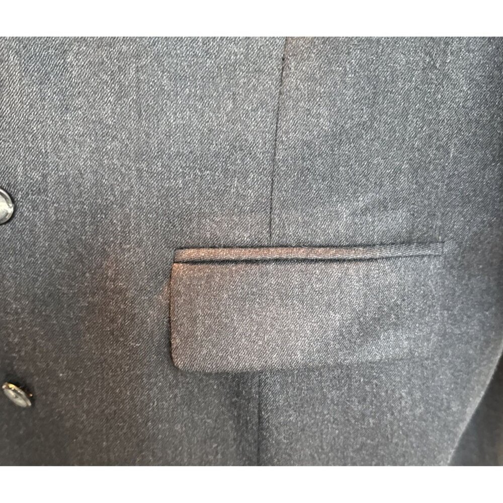 studio JAX double breasted 100 %‎ wool  jacket black, lined, size 20 W - Picture 8 of 13